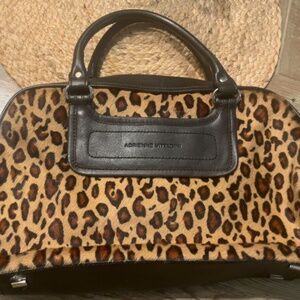 Adrienne Vittadini Beautiful Purse Leather Calf Hide cowhide Animal  NWOT